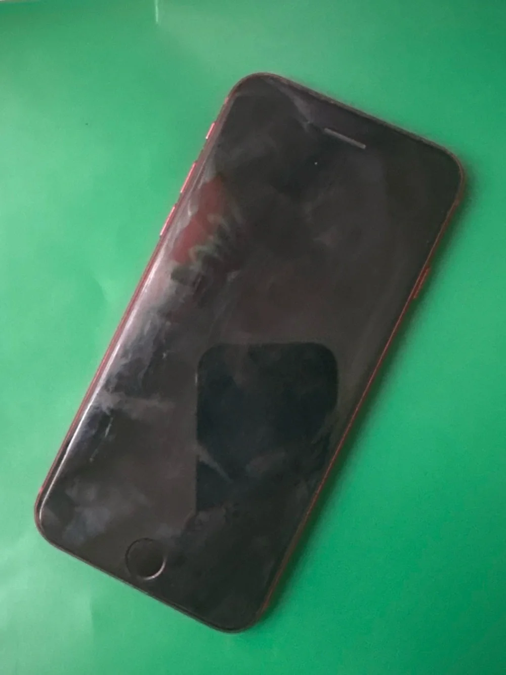 Apple Red iPhone Back Panel with Silver Apple Logo
